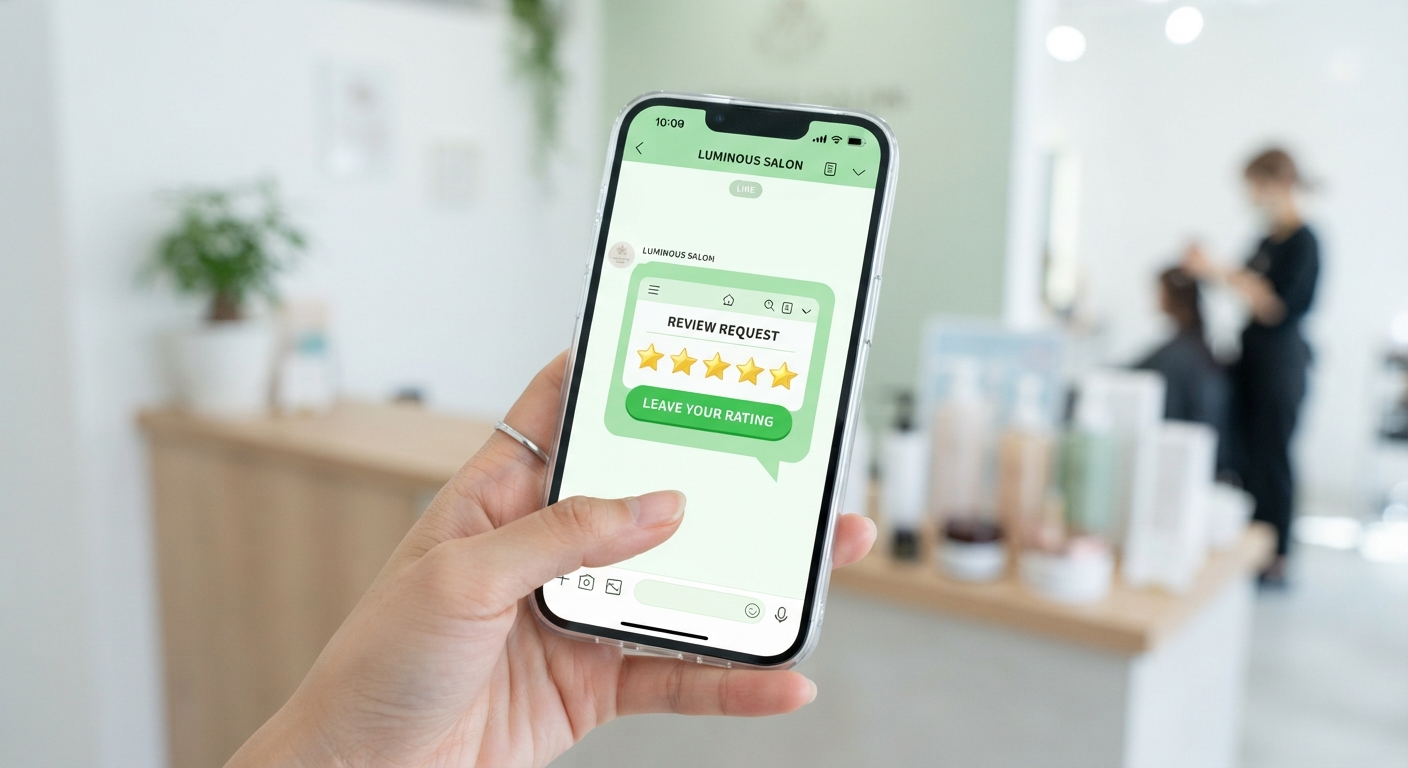 LINEの口コミ依頼画面